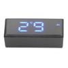 Digital Clock Energy Saving Backlight LED Mirror Digital Display Electronic Alarm Clock for Dormitory Home Bedroom Blue