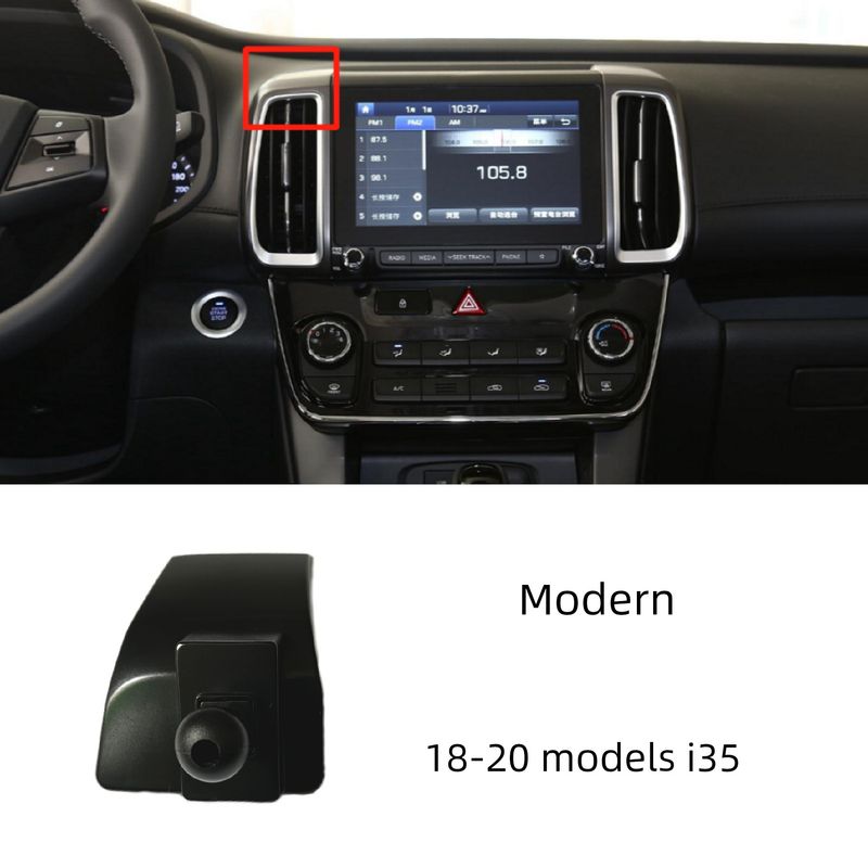 Mobile Phone Car Mount Base Specifically Designed for Beijing Hyundai Santa Fe, Elantra, Tucson, Ix35, Lafesta, Sonata 10