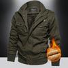 Cotton-padded Men's Winter New Velvet Padded Jacket Young and Middle-aged Cotton Plus Size Loose Cotton-padded Jacket Coat