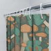Charming Mushroom Print Shower Curtain Vivid Unique Decor For Your Bathroom