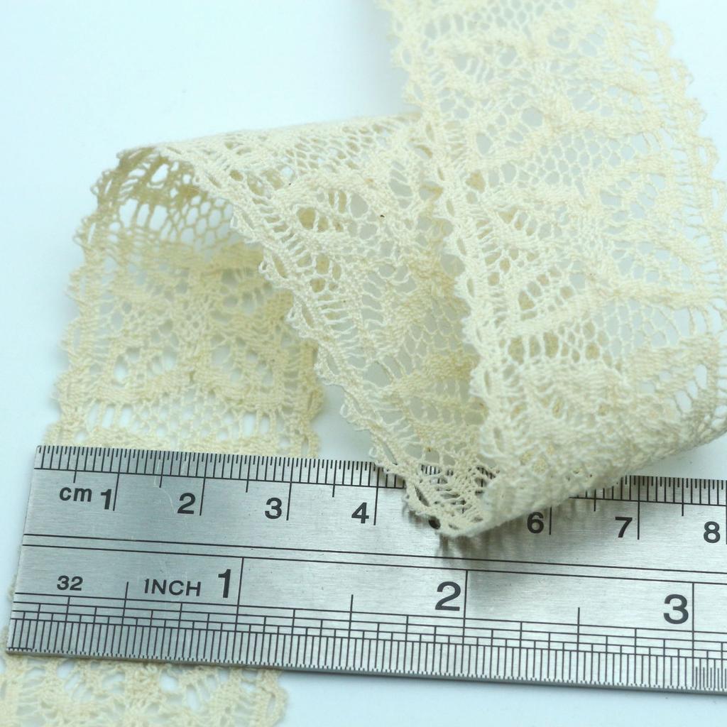 Hollow M Cotton Thread Lace Handmade Diy Decorative Lace Belt Clothing Clothes Tablecloth Curtain Fabric Material