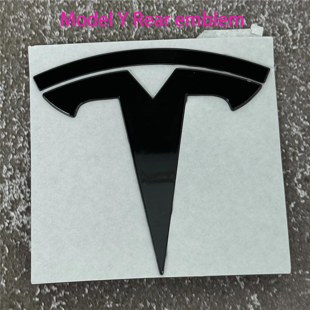 100% Authentic Tesla Model 3/Y Metal Logo Emblem - Front or Rear Trunk Replacement Kit Exterior Decoration Parts Car Accessory