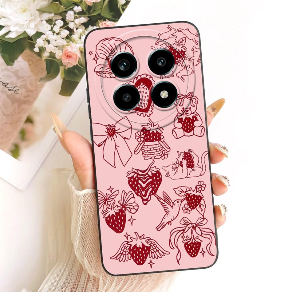For Realme 13 Pro 13Pro+ Cute Cat Flower Cartoon Phone Case For Realme 13Pro Plus 5G Shockproof Soft Silicone Covers Bumpers