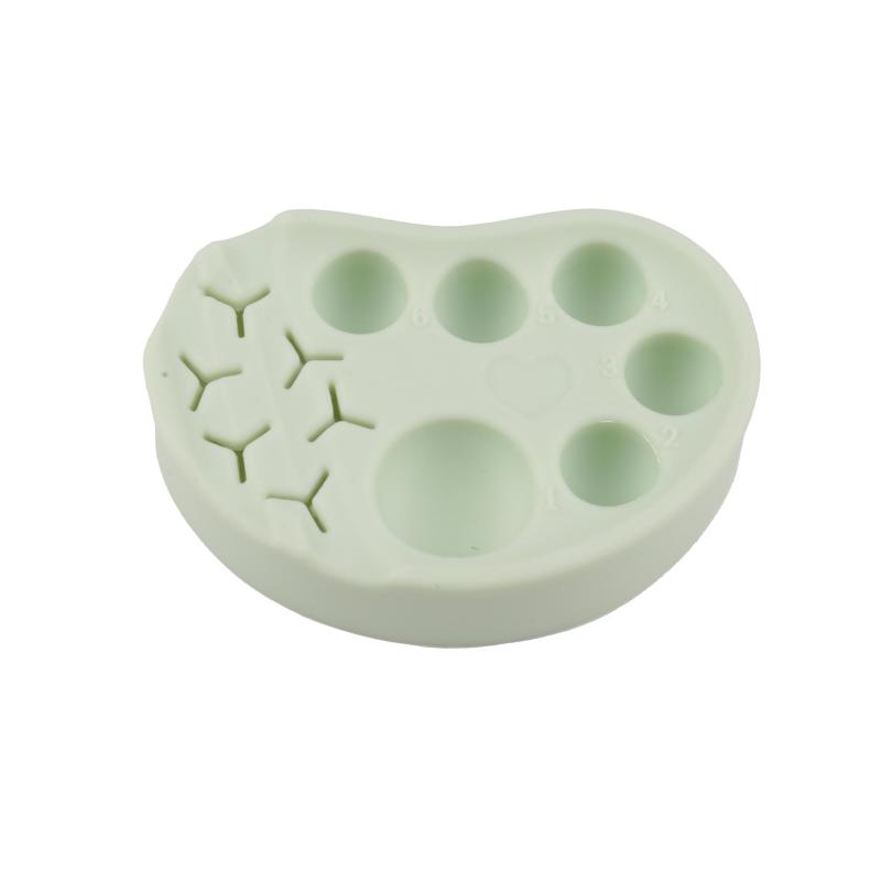 Multifunctional Silicone Manicure Palette Soft Surface for Nail Art Eyelash Tattoo Color Mixing Durable Makeup Palette