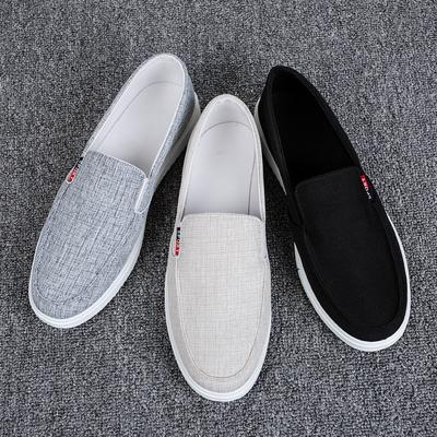 Sommer neue Herrenschuhe Freizeitschuhe atmungsaktiv leicht vielseitig Herren Canvas Schuhe alte Peking Stoffschuhe Größe 45 Schuhe
