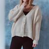 Autumn Cardigans Sweaters For Women Winter Long Sleeve Single Breasted Knitted Sweater Outerwear Coats