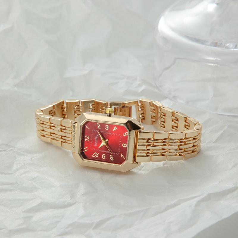 Women's Stylish Stainless Steel Square Bracelet Watch - Light Luxury