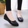 2025 Spring New Low-heeled Flat-soled Women's Shoes Soft Leather Soft-soled Korean Version Fashion Round Head Foot Shoes