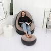 Inflatable Armchair with Footrest, Garden Beach Lounger