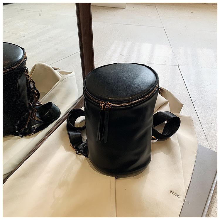 

Цилиндрическая сумка через плечо, женская сумка, сумка на плечо, сумка для ведра с водой, рюкзак чёрный