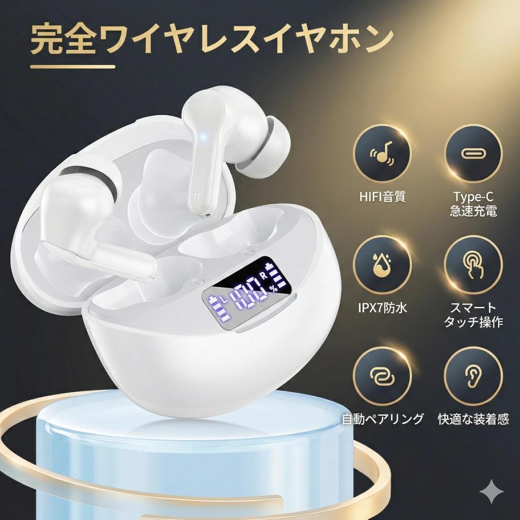 Wireless Earphones Bluetooth I13 Stereo ENC Noise Cancelling Up To 50 Hours Playback LED Digital Display Automatic Pairing IPX7 Waterproof Microphone