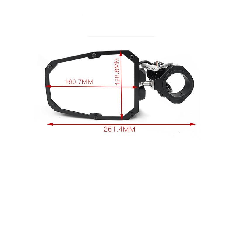 High Quality Rearview Mirror Side View Mirrors Backup Mirrors Adjustable Side Mirror Lights Rearview Mirror For  Can AM Maverick X3