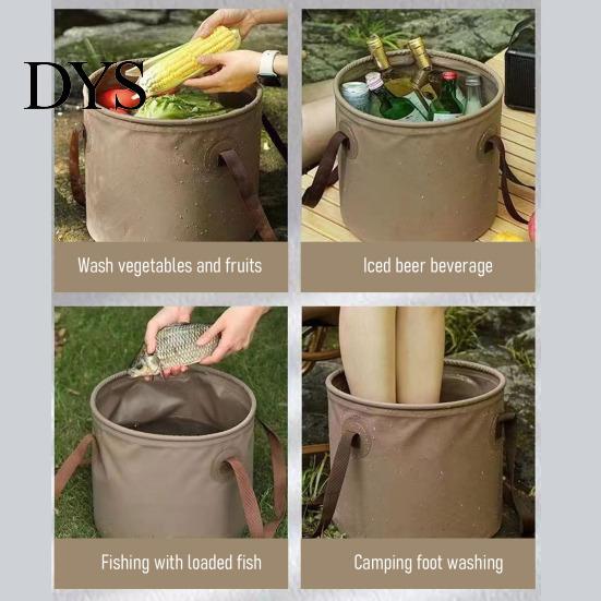 Portable Camping Bucket 10/20L Foldable Water with Handle, Large Collapsible Container, Travel Pail for Outdoor, Camping, Fishing, Beach, Car Washing