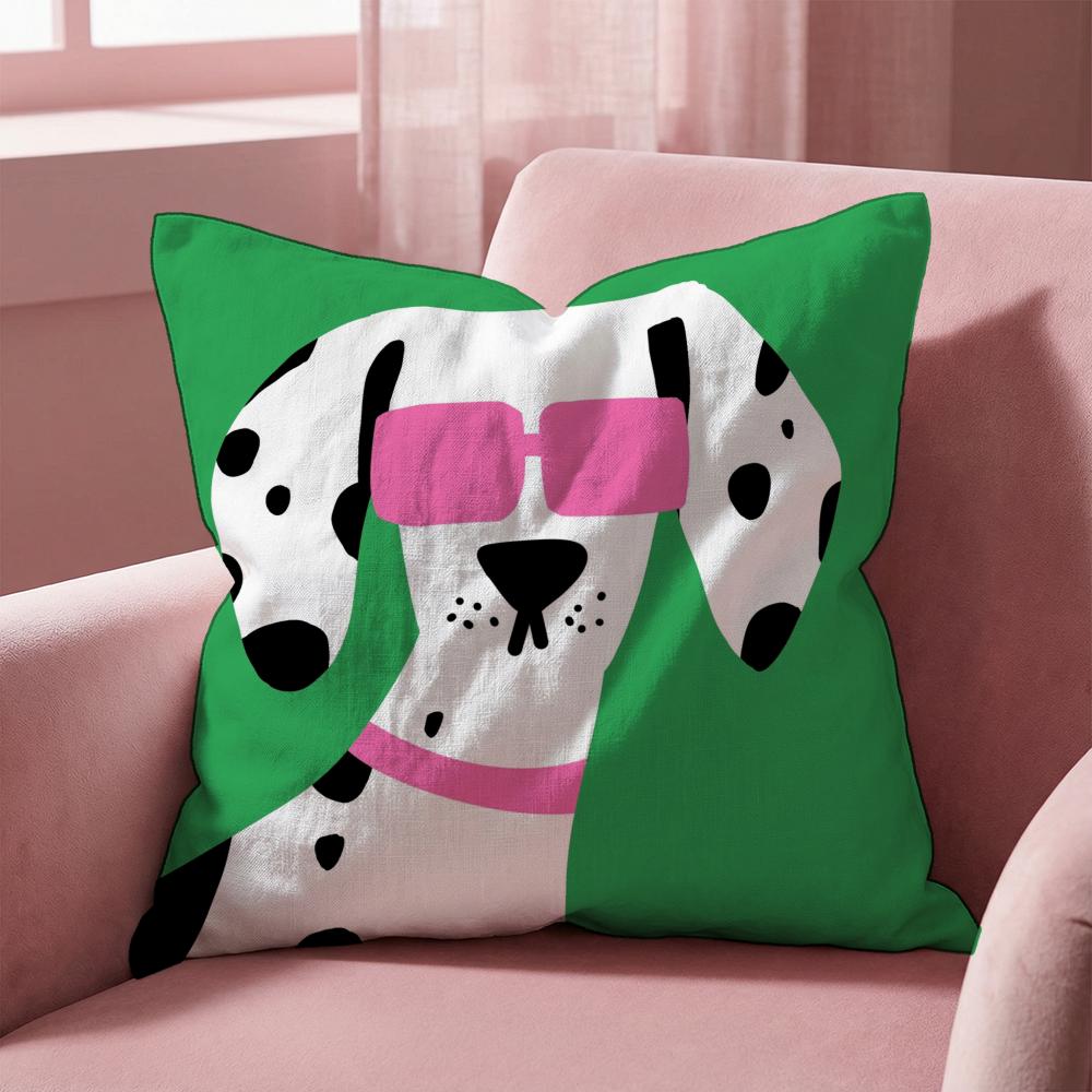 Cartoon Animal Cute Cushion Cover Multi-Scene Pillow Cover for Home & Car - Reversible, Soft & Durable for Daily Use