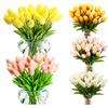 Exquisite No Color Fading Artificial Tulip Flowers For Cafe And Bookstore Decorations