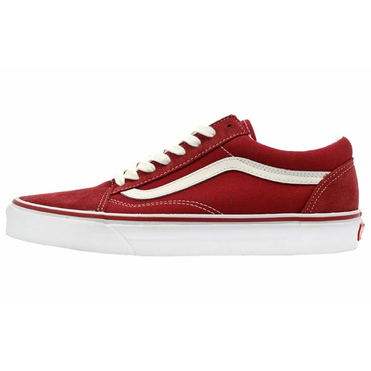 

Кроссовки унисекс Vans Old Skool кирпично-красные True-White VN000VOKDIC