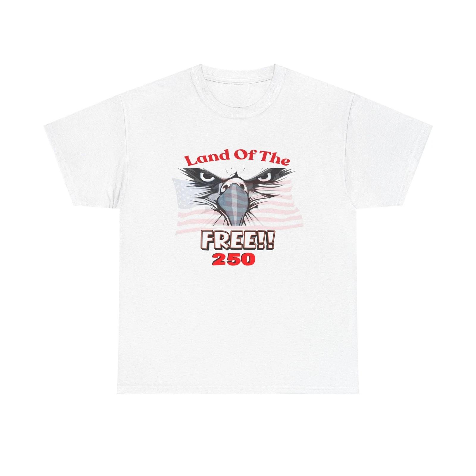 Land of the Free Eagle Graphic Tee | American Flag, Patriotic 250 M