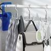 Set of 2 Multifunctional Closet Rod Hook Efficient Closet Hook Organizer For Neat Storage Of Belts And Scarves