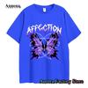 Men Women Summer Fashion Cotton T-Shirt Purple Butterfly Tops Tees Male Casual Short Sleeve Clothing Harajuku Streetwear
