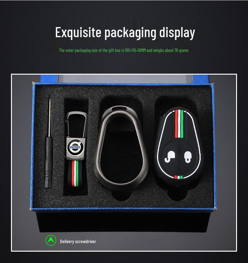 Metal Key Case for Volvo FM/FH Trucks, FH16 Tractors, Vans, Heavy Trucks, and Cars