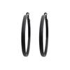 Matte Black Leather Big Hoop Earrings Exaggerated Ear Ring Female Circle Elegant South Korea Simple Personality Fashion