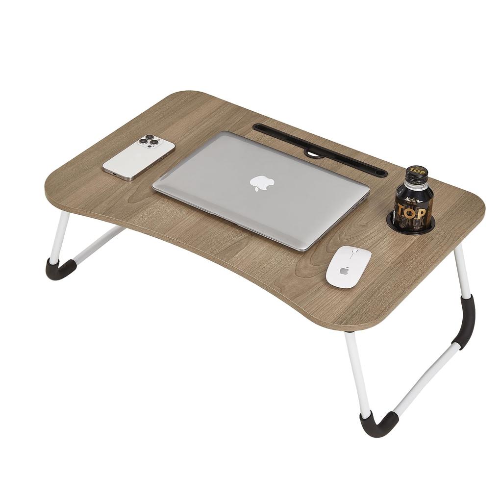VECELO Folding 70cm X 48cm X 27cm Multifunctional Laptop Large Design That Complements Simple Japanese Table, (W) (D) (H), 2.95kg, Desk, PVC-coated