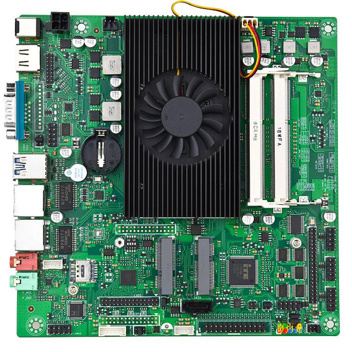 Haishilang I5-4200U Low Power ITX Mini Industrial Motherboard with Single Network, 6 Serial Ports, and LVDS.