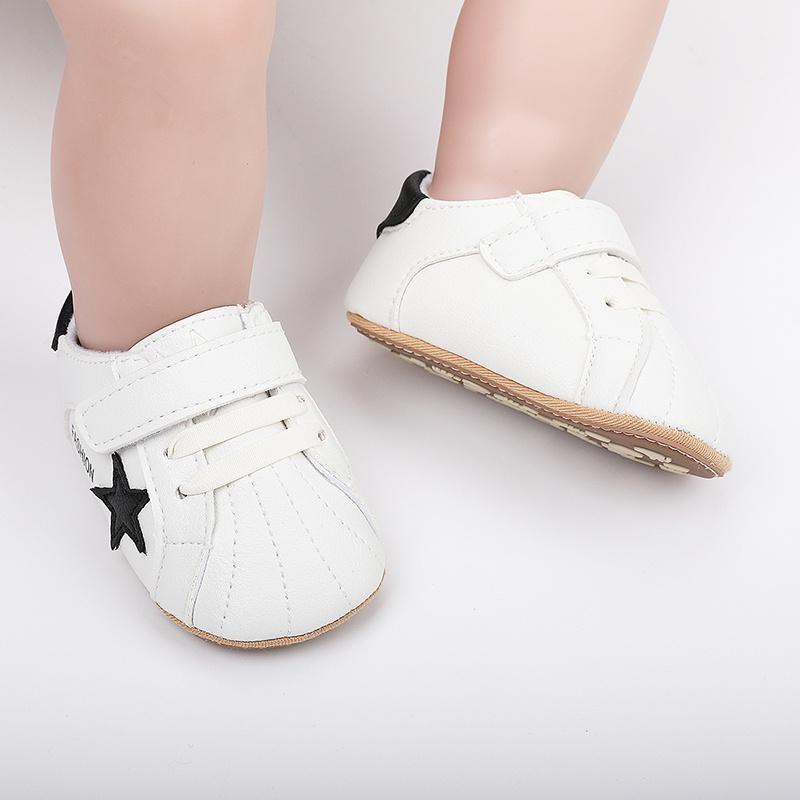 0-1 Jahre Neugeborene Schuhe Baby Jungen Mädchen Casual Weiche Unterseite Rutschfeste Schuhe Sterne Muster Flache Schuhe