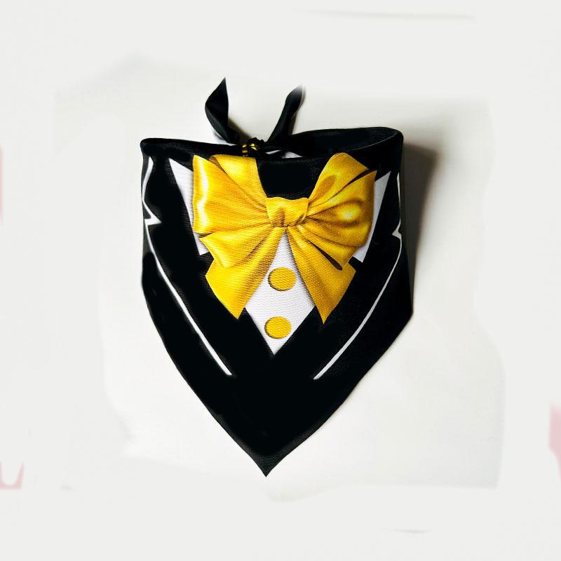 Gentleman Dog Bandana Handsome Bow Tie Pet Accessories for Small Medium Large Dogs Adjustable Tuxedo Collar Dog Necktie