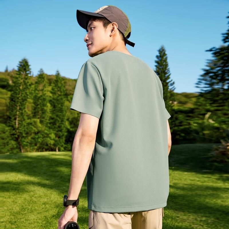 Septwolves Men s Seamless High-Elastic Cooling Short Sleeve T-Shirt 3XL