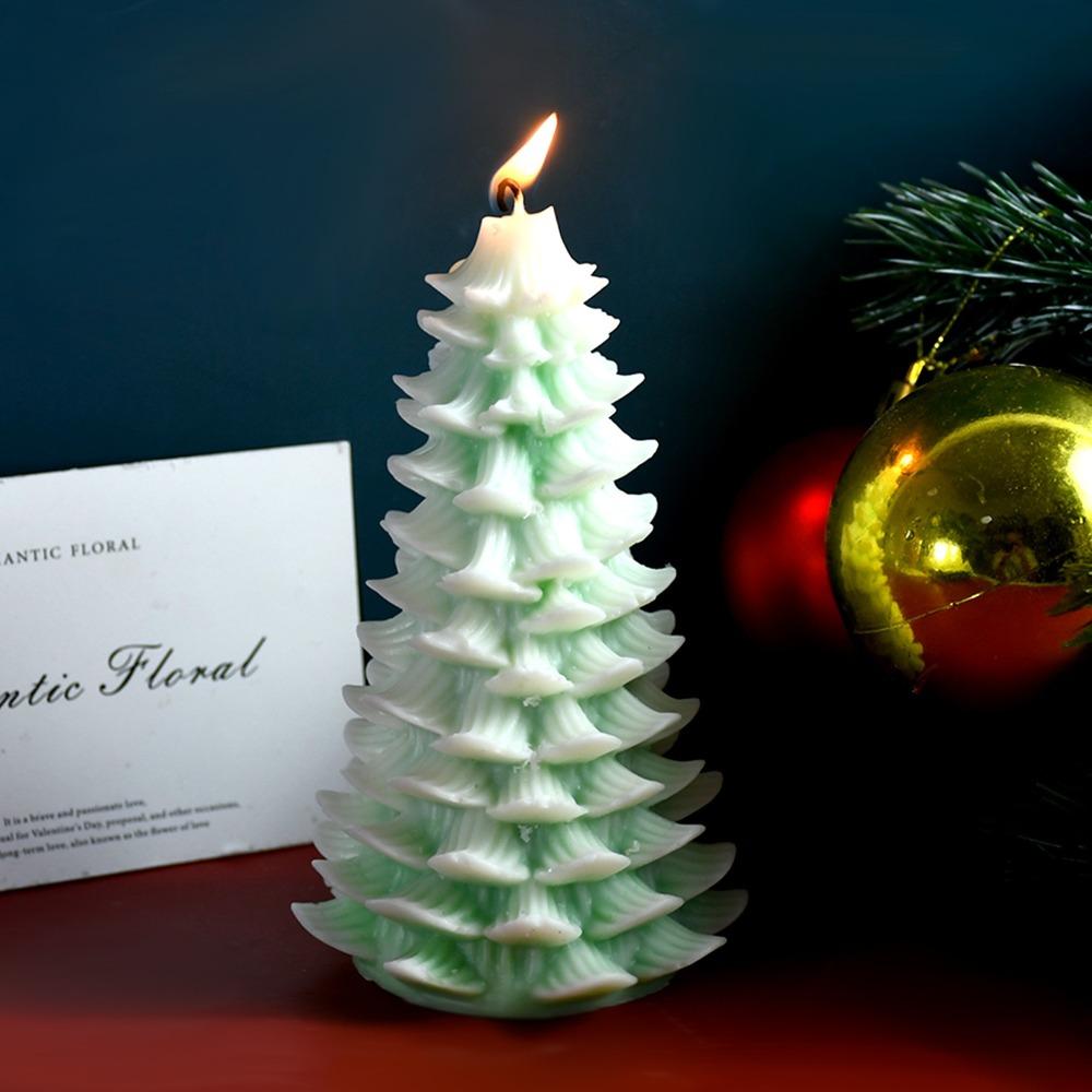 Christmas Atmosphere Candle Mold Silicone Soap Making Tools Scented Candle Molds  Party Decoration
