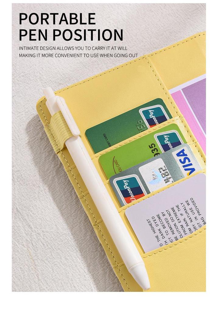3D Heart Pattern A6 Loose-Leaf Notebook with PU Cover