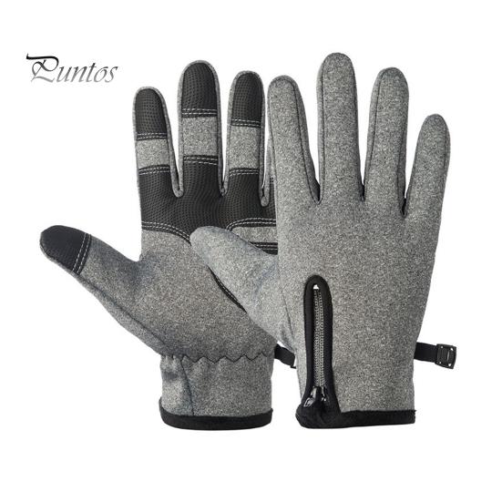 

1 пара зимних перчаток для велоспорта, ветрозащитные, водонепроницаемые, для сенсорных экранов, с отличным сцеплением, унисекс, противоскользящие, для холодной погоды, для вождения, катания на лыжах и коньках XL серый