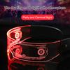 LED-briller 7 farger 12 moduser Cyberpunk briller Blinkende lysende briller for Halloween Cosplay-fest Bar