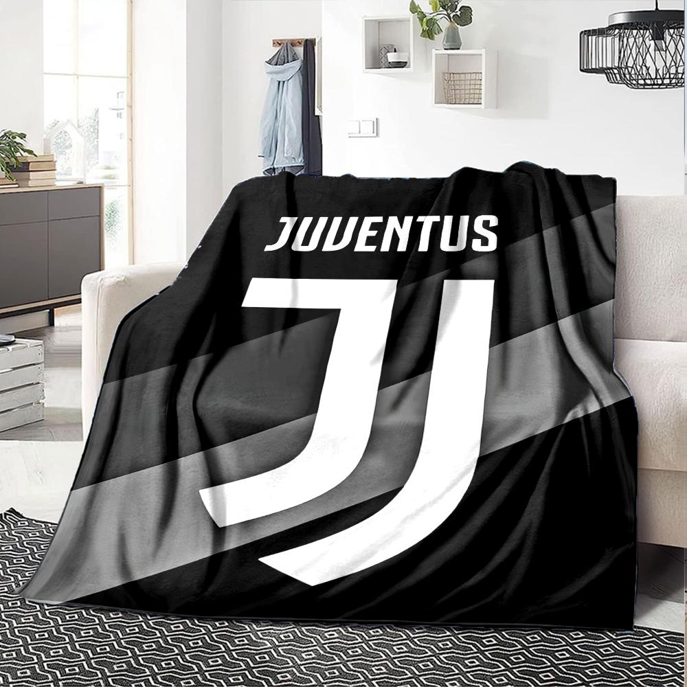 1pc Juventus Blanket, Gift, for Men and Women, Soft Blanket, Good for Sofa Bed Couch Travel, Lightweight Flannel Blanket