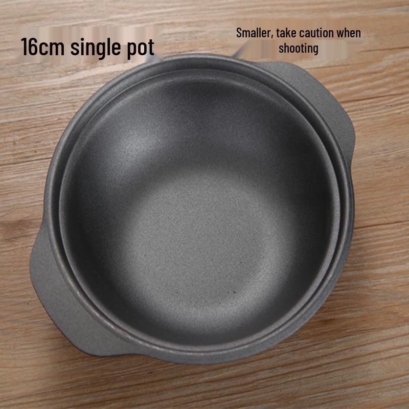 Huang Men Ji Clay Pot - Cast Iron Rice & Chicken Pot, Crispy Rice Pot, Burn-Resistant Hot Pot