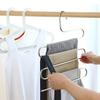 Stainless Steel Thickened Multi-Layer S-Shaped Non-Slip Multi-Functional Clothes Hanger Trouser Rack Towel Belt Rack