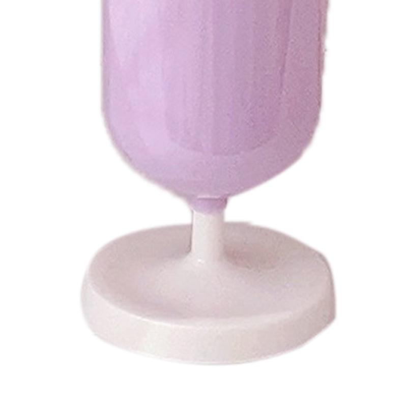 Pen Holder Tulip Shape Innovative Vintage Photo Props Large Capacity Pencil Holder for Office Study Room Home Purple