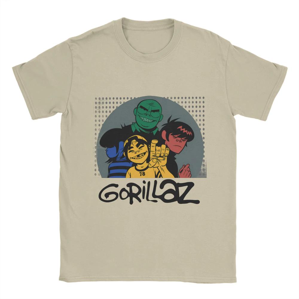 Gorillazs Men Women Printed T Shirts Creative Tees Short Sleeve Crew Neck TShirt Cotton Gift Clothing Oversized Summer Tshirts