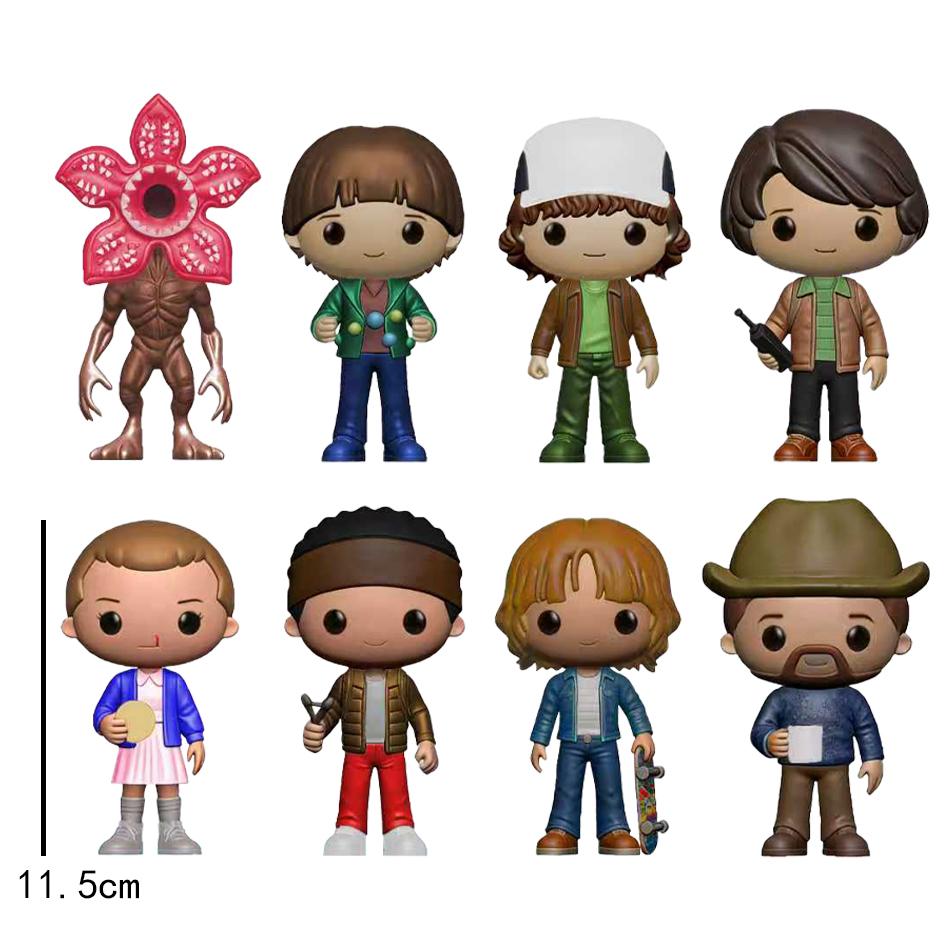 18 Stück/Set Puppen im Figurenstil Eleven Monster Stranger Things Figur PVC Anime Figuren Sammlung Spielzeug Weihnachten