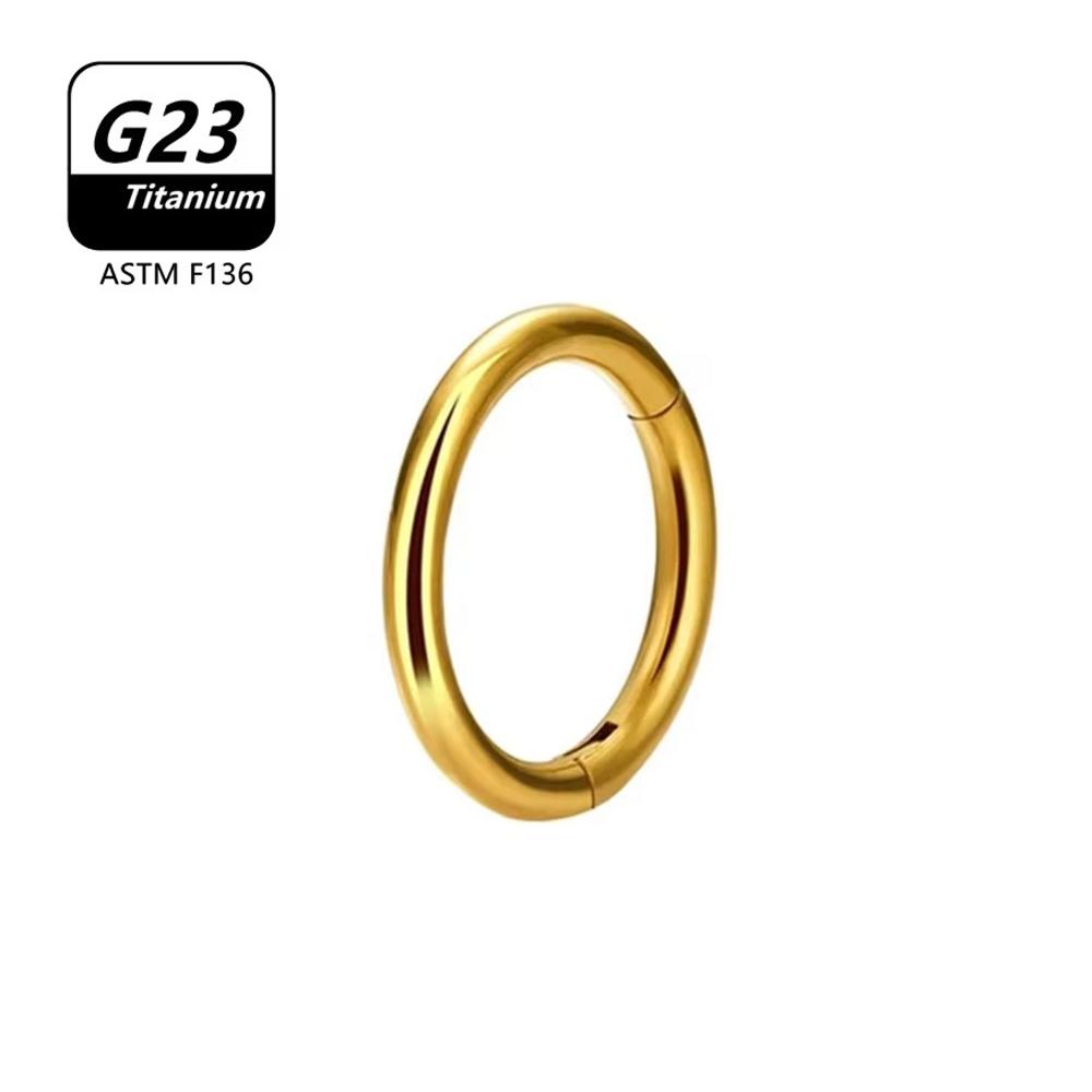 1/10 /50Pcs G23 Titanium Nose Ring Hoop Earring For Women Piercing Jewelry Lip Ear Ring Hoop Mixed Color Body Clips Hing