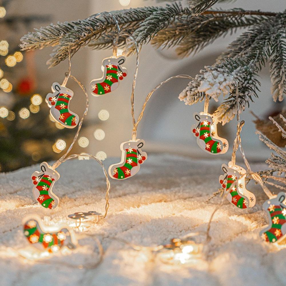 Elk Shape Christmas LED Light String Cartoon Christmas String Lights  Christmas Decorations