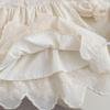 Girls' Embroidered Peter Pan Collar Long Sleeve Outfits