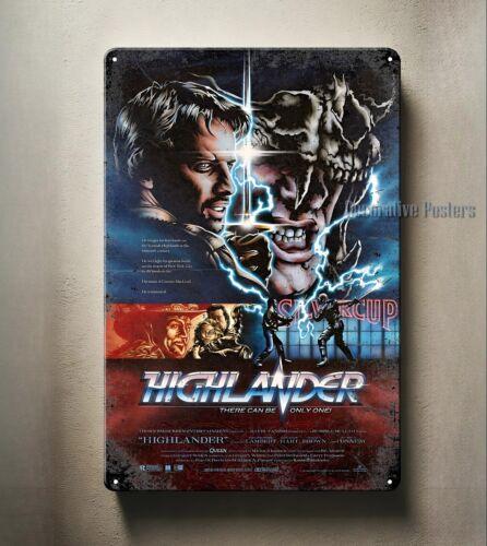 Highlander Movie Metal Poster Collectable Tin Sign xcm 20x30cm(7.8x11.8inch)