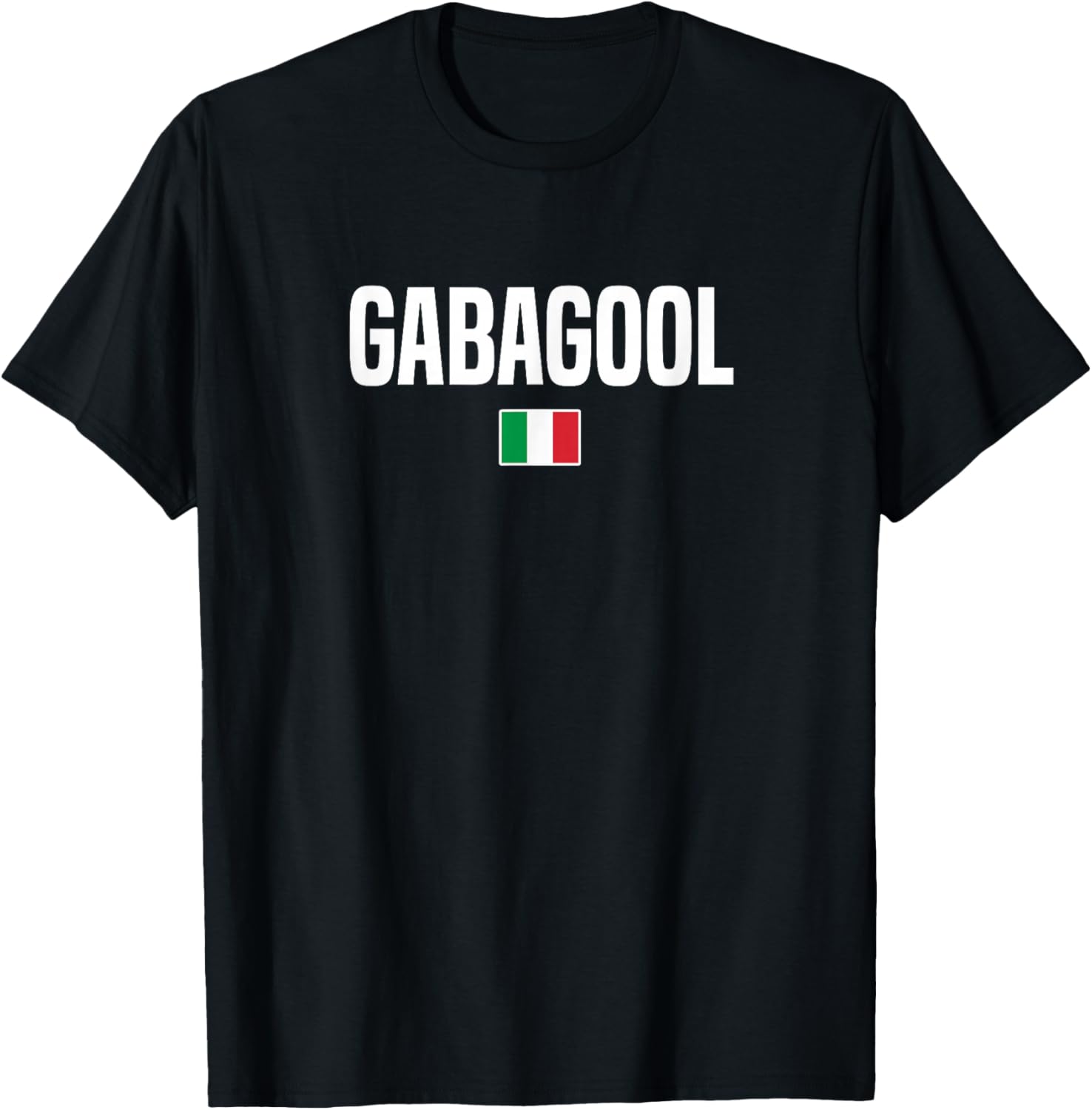 

Футболка с итальянским сленговым выражением Gabagool S разноцветный