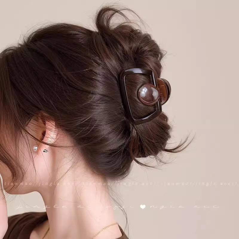 Elegant French Retro Small Shark Hair Clip for Thin Hair