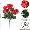 Sztuczne kwiaty jabłoni, pelargonie, sztuczne kwiaty, dekoracja salonu domowego i aranżacja zielonych roślin