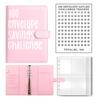 Yousheng 100 Envelope Savings Challenge Kit PU Binder with Numbered Pockets And Progress Trackers A5 Budget Planner for Couples Individuals
