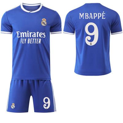 2025-26 Real Madrid Segunda equipación visitante azul #9 Mbappé #5 Bellingham #7 Vinícius Camisetas de fútbol