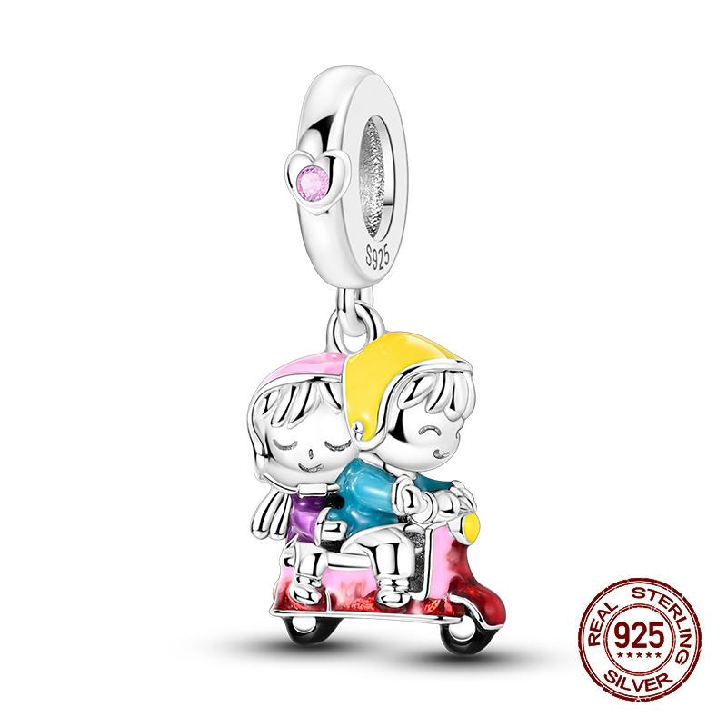 Neue Kupfer Romantische Liebesbrief Hochzeit Ringe Charms Perlen Passend für 3mm Original Armband DIY Schmuck Verlobungsgeschenke